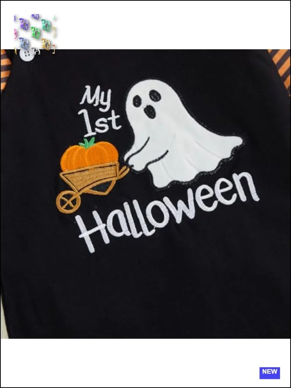 Baby Boy Halloween Outfit Romper Overalls Hat 3 Piece Cotton Set